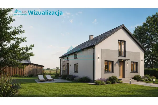 łódzkie, pajęczański, Rząśnia, Cisza i przestrzeń | dom Rząśnia